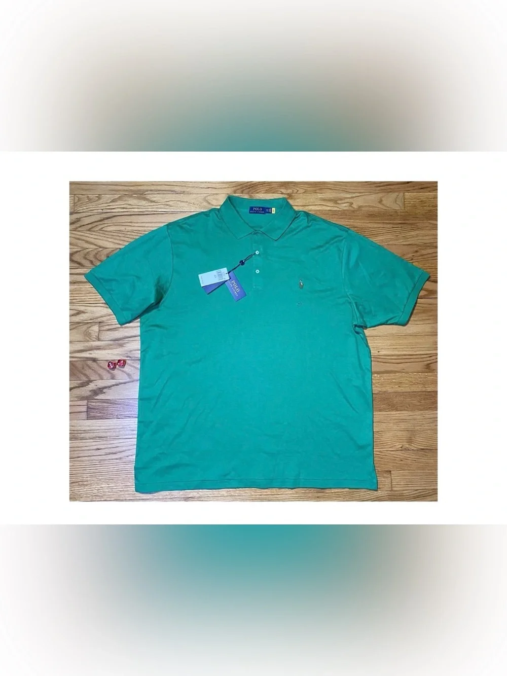 Polo Ralph Lauren Classic Fit Cotton Short Sleeve Lifeboat Green polo sz 2LT NEW